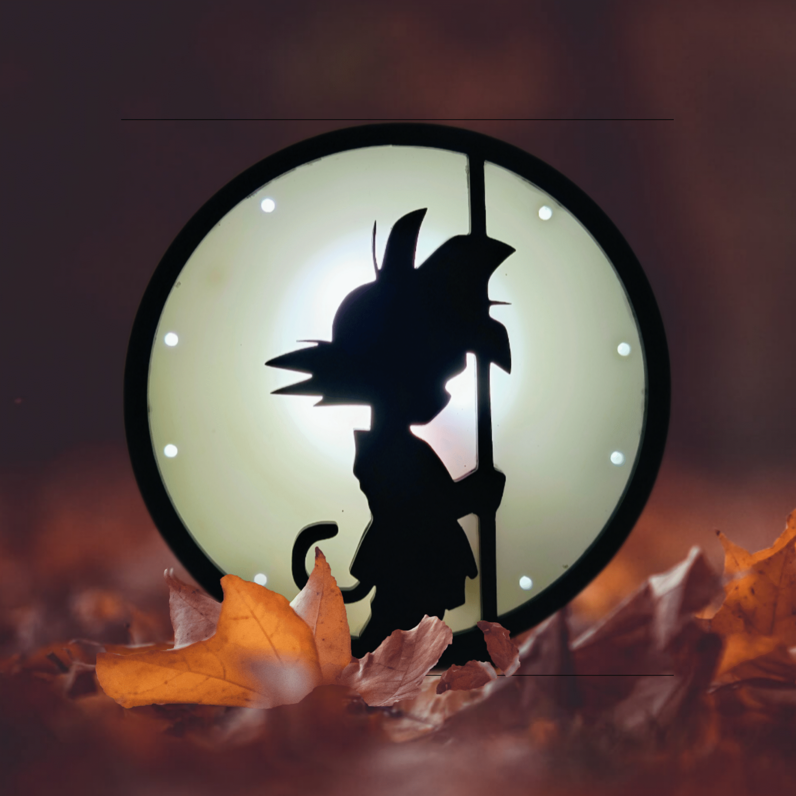 1726685941518 Dragon Ball Kid Goku ‘Full Moon’ Silhouette LED Lamp | Anime Decor by Tathvik’s Decor and Gifts